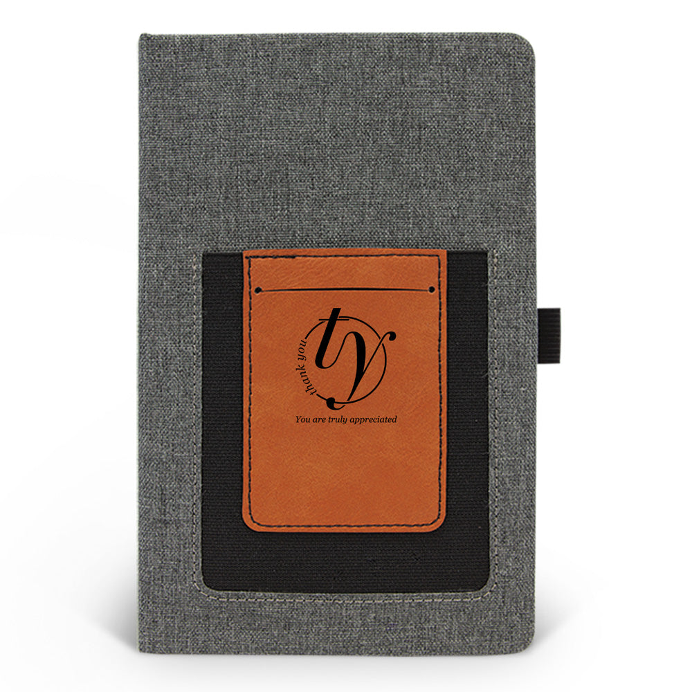 Thank You Canvas Journal w/ Pocket
