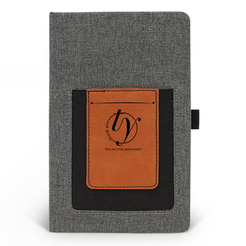 Thank You Canvas Journal w/ Pocket