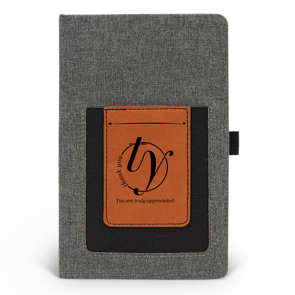 Thank You Canvas Journal w/ Pocket