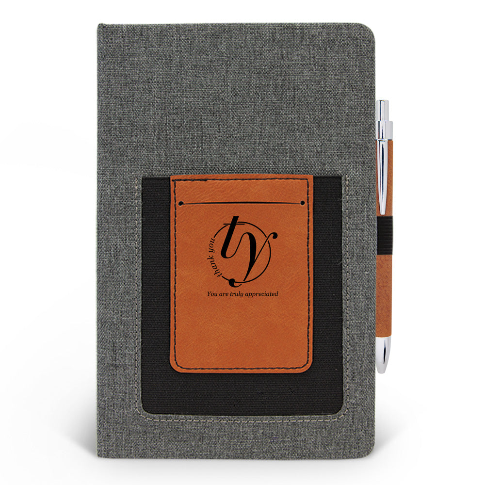 Thank You Canvas Journal w/ Pocket