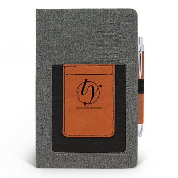 Thank You Canvas Journal w/ Pocket
