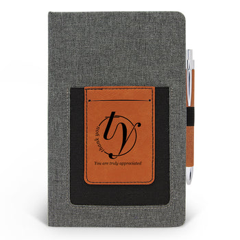Thank You Canvas Journal w/ Pocket