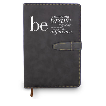 Be Collection Hardbound Journal with Tab and Loop Closure