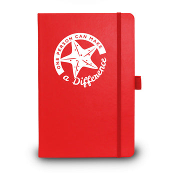 One Person Can Make a Difference Colorful Hardbound Journal - 25% OFF