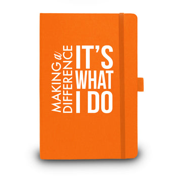 Making A Difference It's What I Do Colorful Hardbound Journal - 25% OFF
