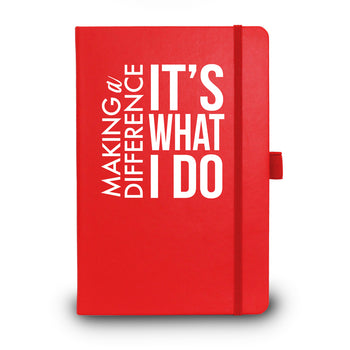 Making A Difference It's What I Do Colorful Hardbound Journal - 25% OFF