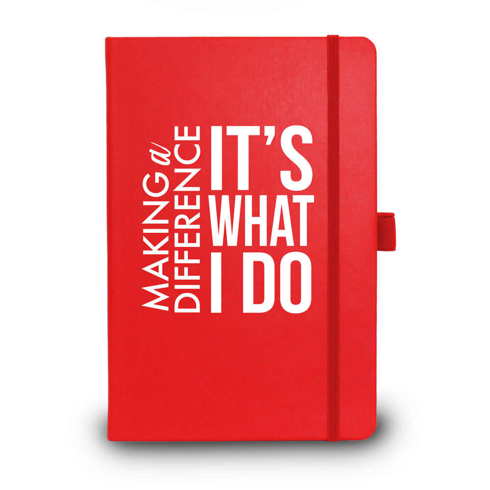 Making A Difference It's What I Do Colorful Hardbound Journal - 25% OFF