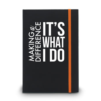 Making a Difference It’s What I Do Matte Black Hardbound Journal