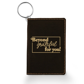 Beyond Grateful For You Keychain ID Holder