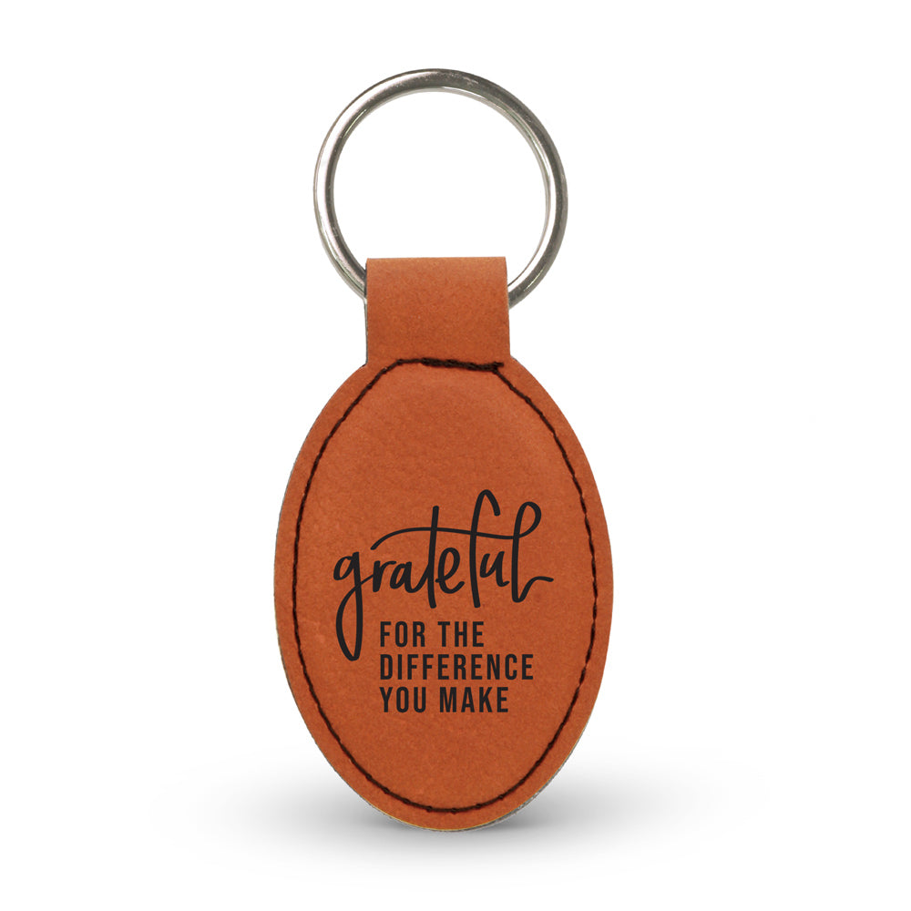 Grateful For The Difference You Make Keychain