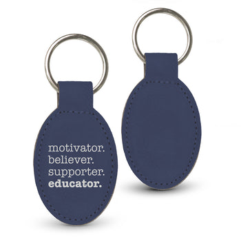 Motivator. Believer. Supporter. Educator. Keychain
