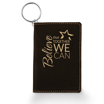 Believe That Together Keychain ID Holder