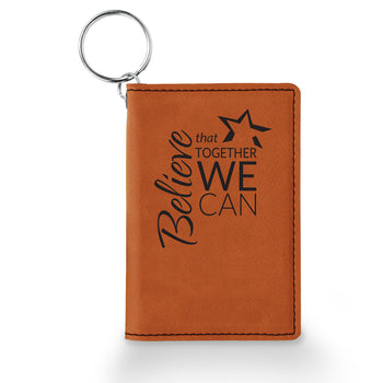 Believe That Together Keychain ID Holder