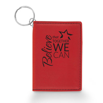 Believe That Together Keychain ID Holder