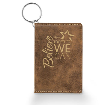 Believe That Together Keychain ID Holder