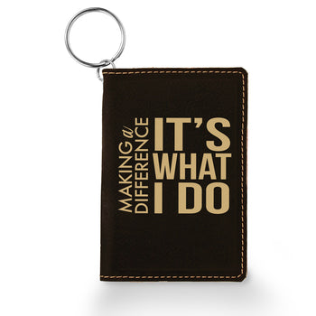Making A Difference Keychain ID Holder
