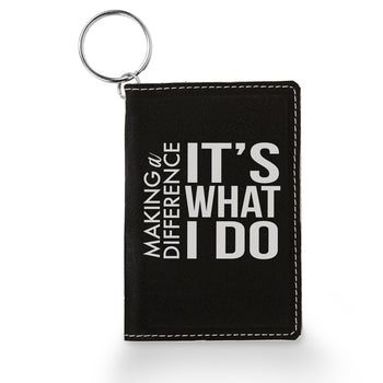 Making A Difference Keychain ID Holder