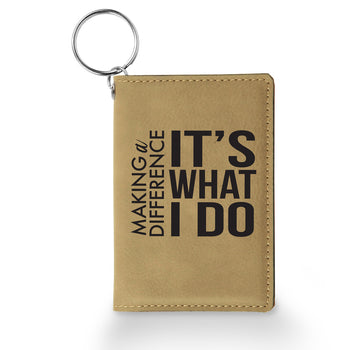 Making A Difference Keychain ID Holder