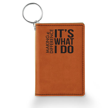 Making A Difference Keychain ID Holder