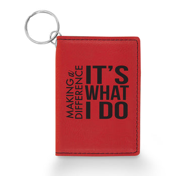 Making A Difference Keychain ID Holder