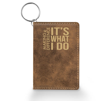 Making A Difference Keychain ID Holder