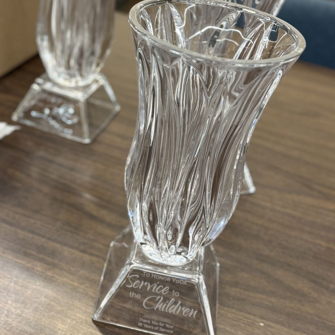 Legacy Trophy Crystal Vase