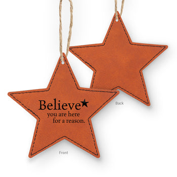 Believe Rustic Ornament