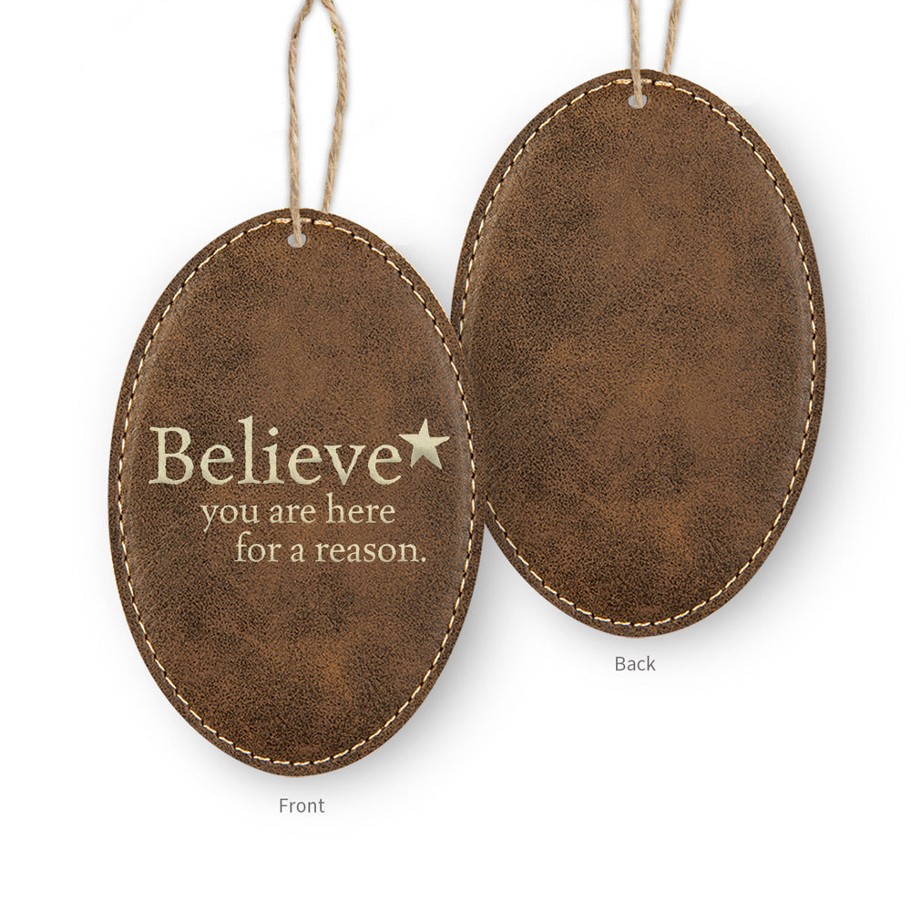 Believe Rustic Ornament