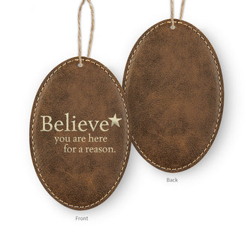 Believe Rustic Ornament