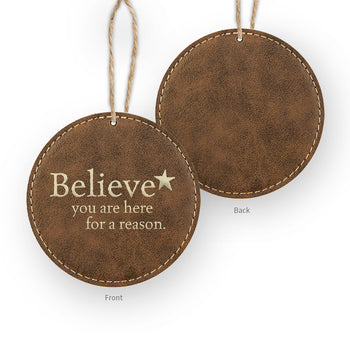 Believe Rustic Ornament