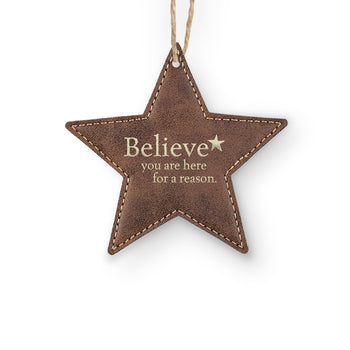 Believe Rustic Ornament