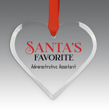 Santa's Favorite Crystal Suncatcher Ornament