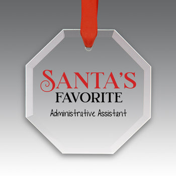 Santa's Favorite Crystal Suncatcher Ornament