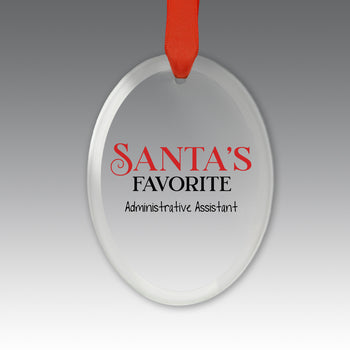 Santa's Favorite Crystal Suncatcher Ornament