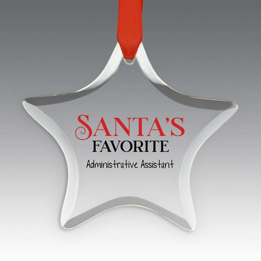 Santa's Favorite Crystal Suncatcher Ornament