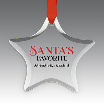 Santa's Favorite Crystal Suncatcher Ornament