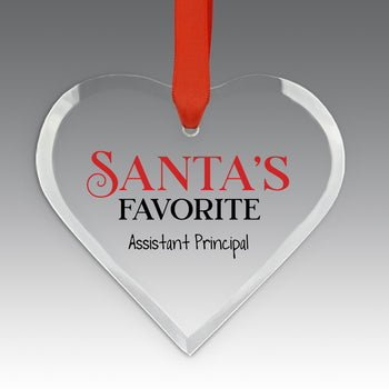 Santa's Favorite Crystal Suncatcher Ornament