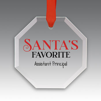 Santa's Favorite Crystal Suncatcher Ornament