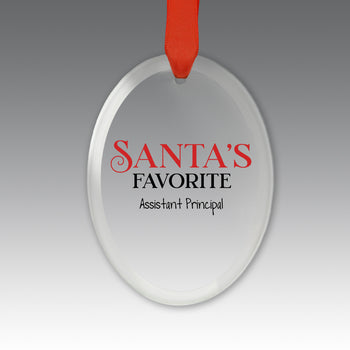Santa's Favorite Crystal Suncatcher Ornament