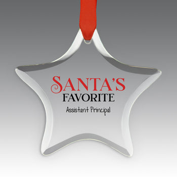 Santa's Favorite Crystal Suncatcher Ornament