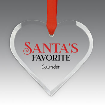 Santa's Favorite Crystal Suncatcher Ornament
