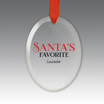 Santa's Favorite Crystal Suncatcher Ornament