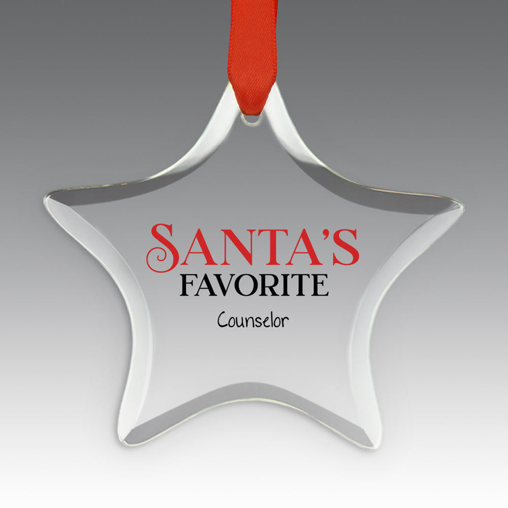 Santa's Favorite Crystal Suncatcher Ornament