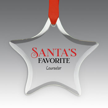 Santa's Favorite Crystal Suncatcher Ornament