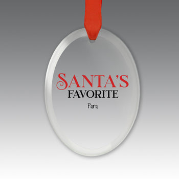 Santa's Favorite Crystal Suncatcher Ornament