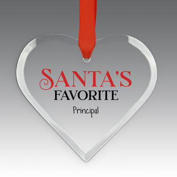 Santa's Favorite Crystal Suncatcher Ornament