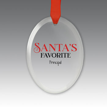 Santa's Favorite Crystal Suncatcher Ornament