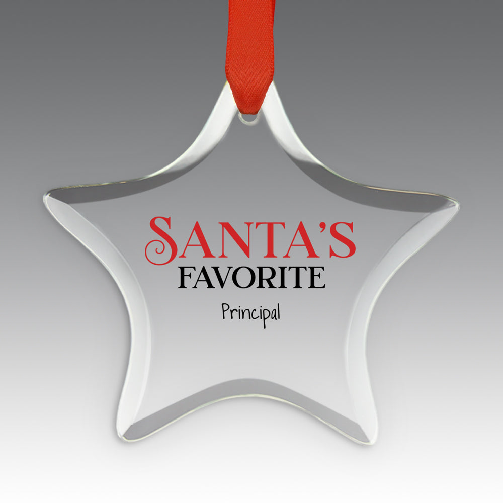 Santa's Favorite Crystal Suncatcher Ornament