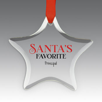 Santa's Favorite Crystal Suncatcher Ornament