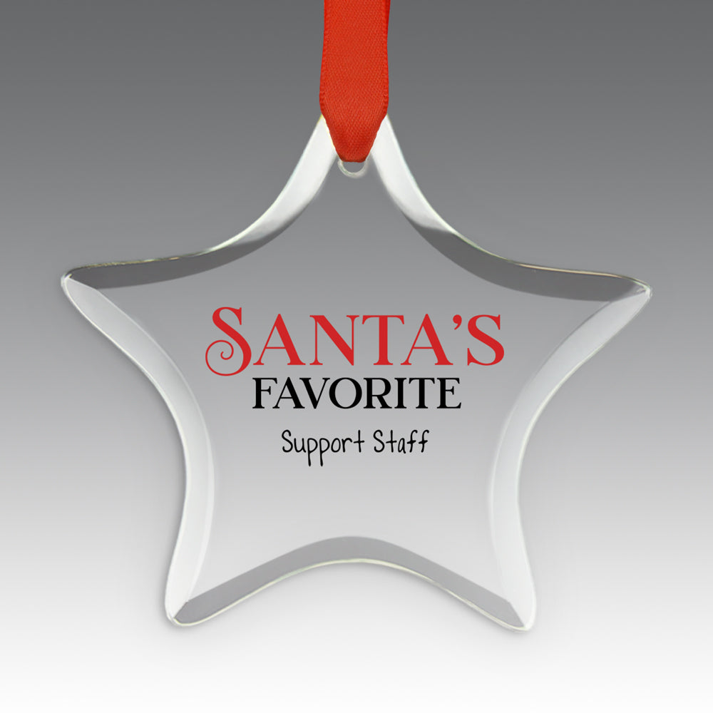 Santa's Favorite Crystal Suncatcher Ornament